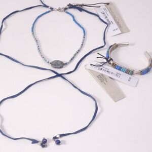 Nordstrom Treasure and bond Stone Choker Beaded Cuff Bracelet NWT 90